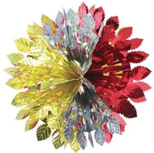 30CM FOIL SNOWBALL HANGING DECORATION