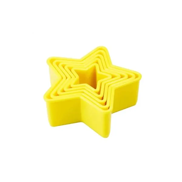 YELLOW PLASTIC STAR CUTTERS