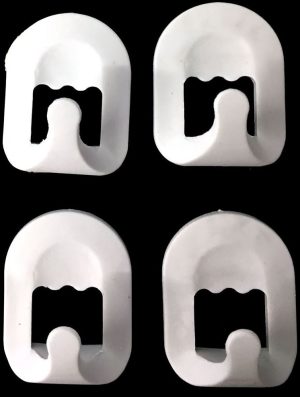 4PCS MEDIUM SELF ADHESIVE HOOKS