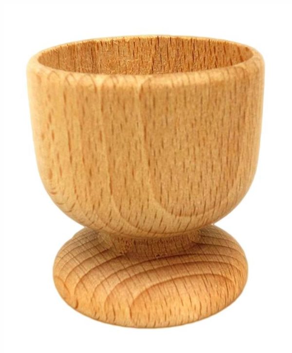 APOLLO 4PC BEECH WOOD EGG CUPS