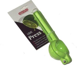 19CM CAST ALUMINIUM LIME GREEN LIME PRESS SQUEEZER