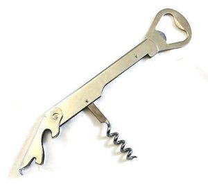 FOLDING PROFESSIONAL DOUBLE CORKSCREW DRINK BOTTLE OPENER WAITERS FRIEND