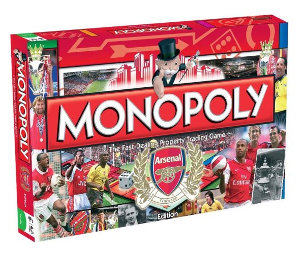 ARSENAL FOOTBALL MONOPOLY BOARD GAME [TOY] WINNING MOVES