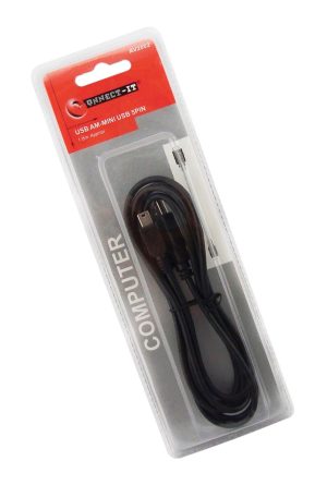 ES USB CABLE - AM TO MINI USB - 1.8 METRE