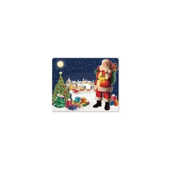 CHRISTMAS SANTA WITH PRESENT - XMAS TREE DESIGN 3D ADVENT COUNT DOWN CALENDAR