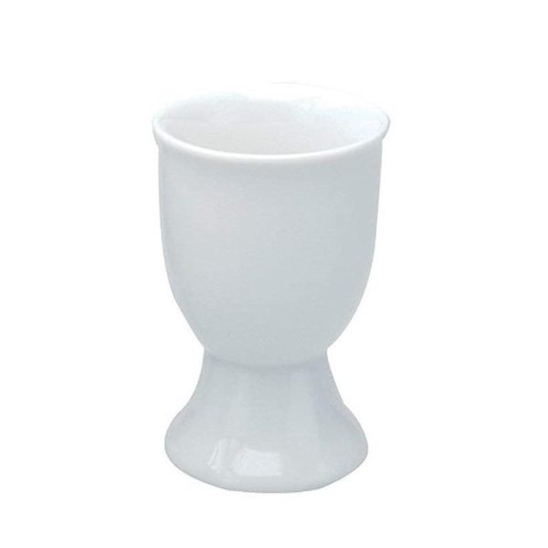 SOLAR WHITE PORCELAIN EGG CUP SET PACK OF 4