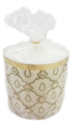 CANDLE MOGHUL WHITE 7CM