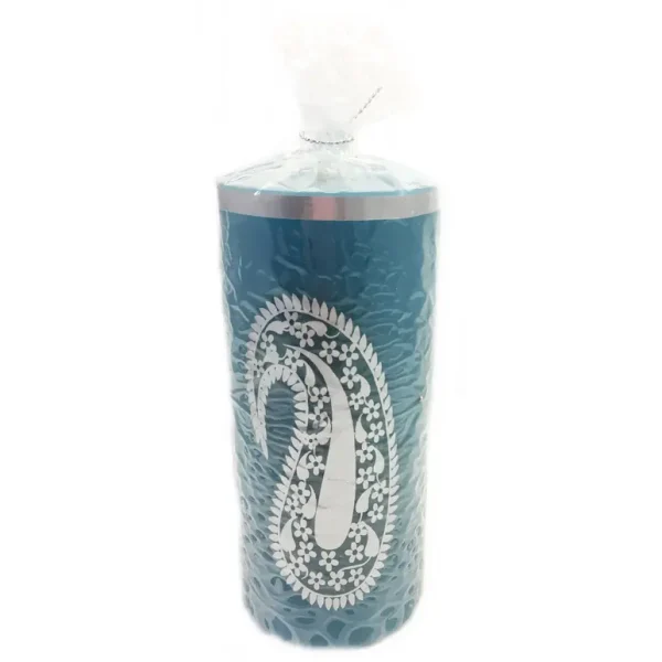 CANDLE PAISELY BLUE LEMON GRASS