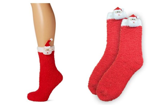 LADIES SANTA XMAS SOCKS