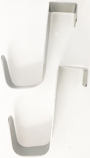 SPOT ON STAINLESS STEEL KITCHEN OVER CABINET / CUPBOARD HOOK PACK OF 2