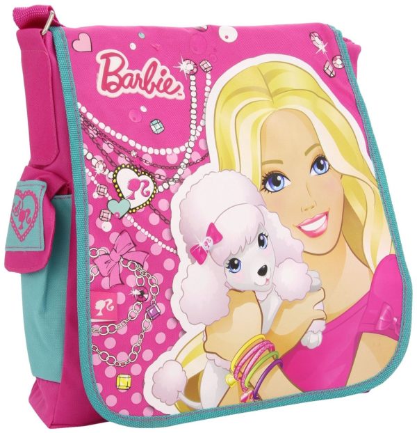 BARBIE GIRL CHIC PINK MESSENGER SCHOOL BAG