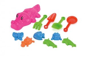 SMALL SAND SET BEACH CROCODILE