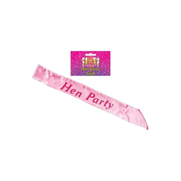 HEN PARTY -PINK SASH ACCESSORIES GIRLS NIGHT [ HEN PARTY SASH ] YGB120