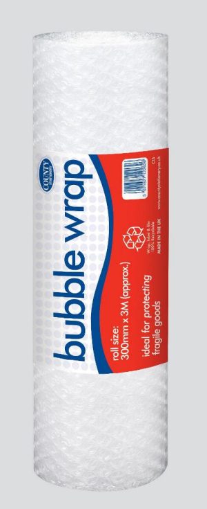 COUNTY VALUE BUBBLE WRAP ROLLS SMALL 30CM X 3 M