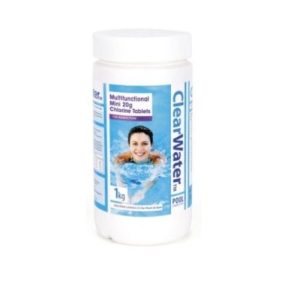 CLEARWATER MULTIFUNCTION TABLETS 1KG - 50 X 20G TABLETS CHLORINE TABLETS