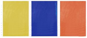 PACK OF 30 COLOURED PUNCHED POCKETS