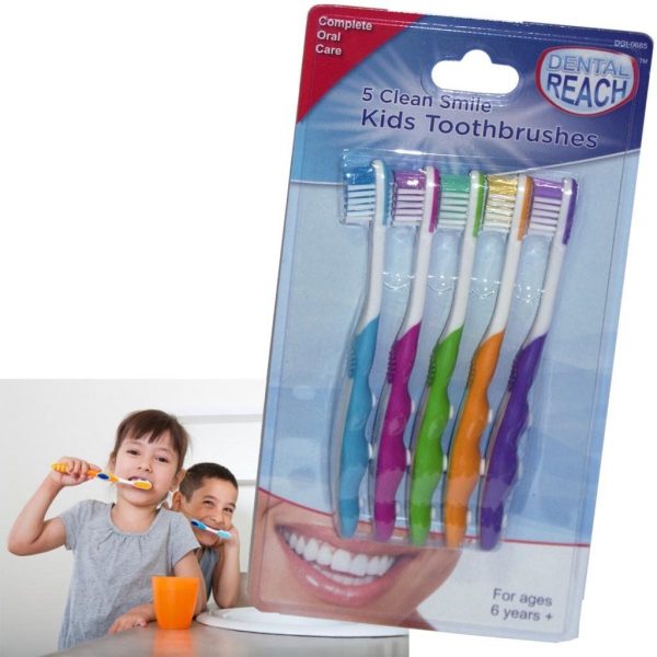 SET 5 KIDS CHILDRENS CLEAN TOOTHBRUSH 2132