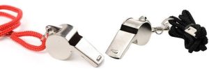 METAL WHISTLE RED AND BLACK STRAP BUY 1 GET 1 FREE TOTAL 2PCS