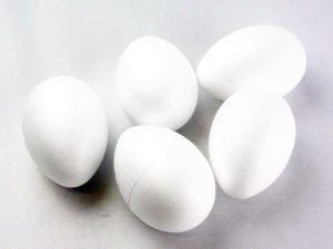 PACK OF 36 MINI WHITE DECO EGGS