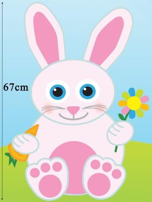 67CM JOINTED BUNNY EASTER DECORATION