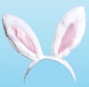 EASTER WHITE BUNNY EARS