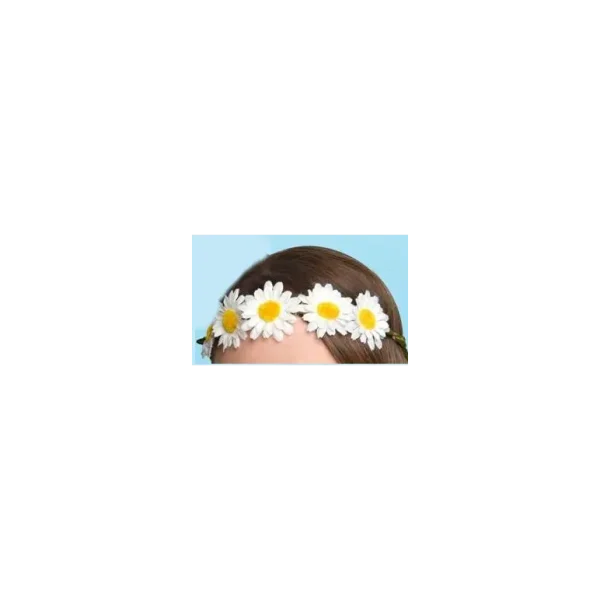 WHITE DAISY FLOWER HAIRBAND SPRING EASTER FANCY DRESS