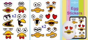 EASTER EGG STICKERS BEAK DESIGN
