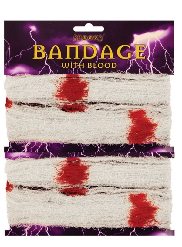 6 METER BLOODY BANDAGE HALLOWEEN MUMMY ZOMBIE DEAD JOKE PARTY FANCY DRESS COSTUME HORROR SCARY