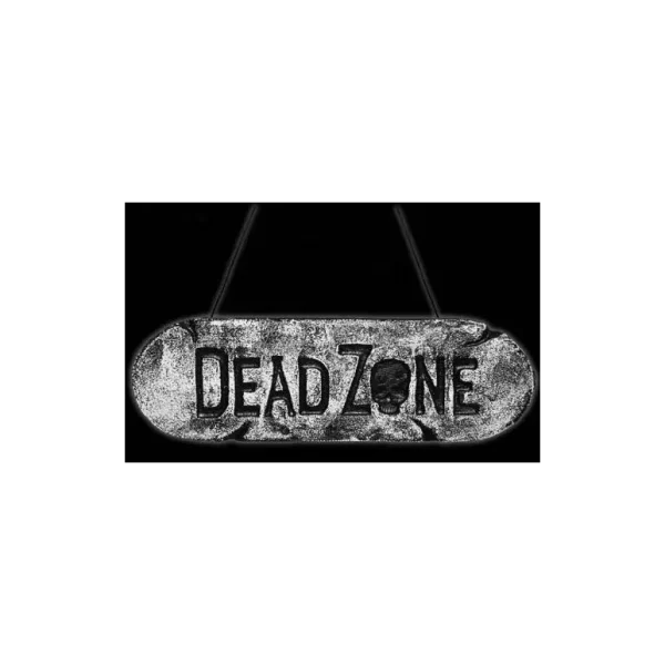 DEAD ZONE WARNING SIGN HALLOWEEN