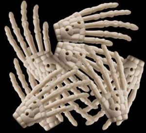 8 HALLOWEEN SKELETON HANDS
