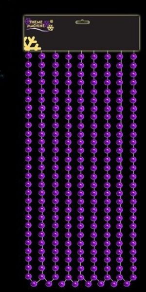 9FT PURPLE BEAD CHAIN GARLAND PURPLE BEADS CHRISTMAS