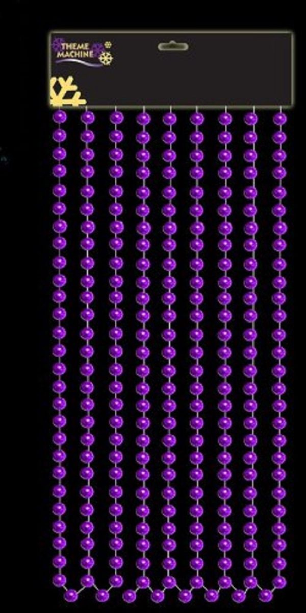 9FT PURPLE BEAD CHAIN GARLAND PURPLE BEADS CHRISTMAS