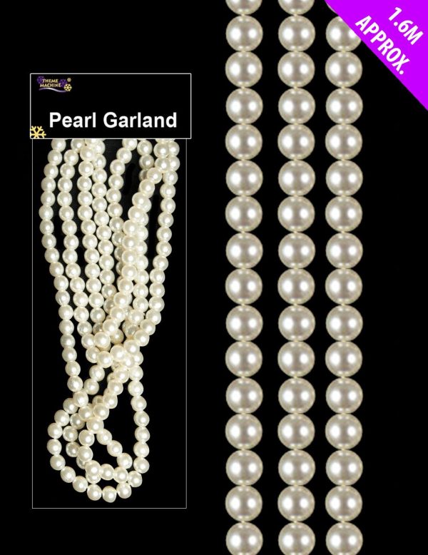 PEARL BEAD CHAIN GARLAND CHRISTMAS WEDDING PARTY DECORATION 1.6 METER 62