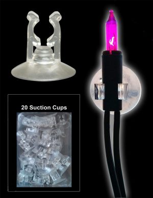 20 REUSABLE SUCTION CUP HANGING WINDOW CHRISTMAS XMAS LIGHT PARTY DECORATION CLIP HOOK HOME