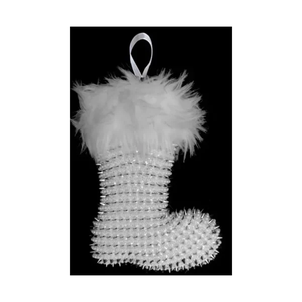 SPIKE FUR STOCKING DECORATION