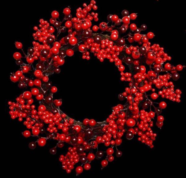 CHRISTMAS VERY BERRY WREATH 40CM