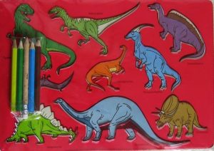 DINOSAUR STENCIL SET