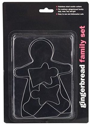 CHEF AID GINGERBREAD FAMILY 4 PIECE METAL CUTTER SET