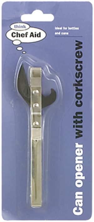 CHEFAID CAN OPENER WITH CORKSCREW