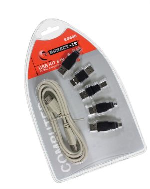 ES 6 IN 1 MULTI USB PIN CABLE KIT