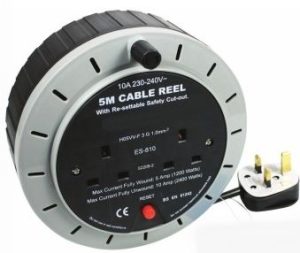 2 WAY EXTENSION REEL WITH RE-SETTABLE SAFETY CUTOUT