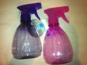 RIBBED PLASTIC TRIGGER PLANT / HAIR WATER SPRAY BOTTLE