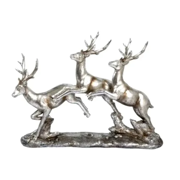 METAL RUNNING DEER HOME DECORATION