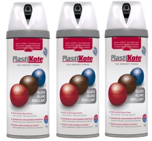 PLASTIKOTE D01600 DHG SPRAY PAINT 400ML - WHITE