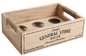 GENERAL STORE HANDLE WOODEN STING EGG CRATE