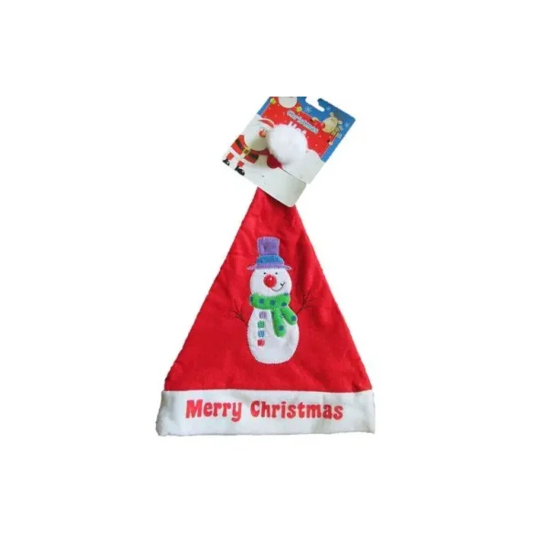 SANTA OR SNOWMAN CHILDREN`S CHARACTER CHRISTMAS HATS