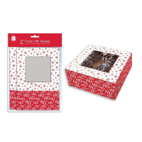 GIFTMAKER CHRISTMAS FOOD BOXES PACK OF 2