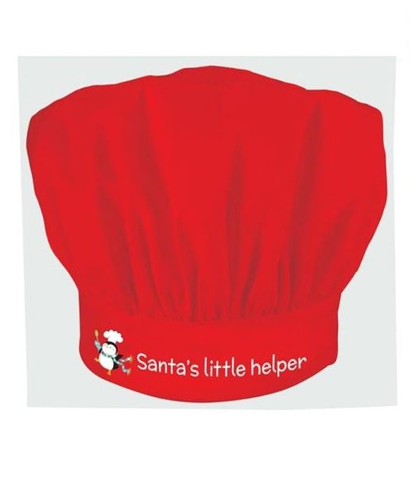 CHILD KID SANTA'S LITTLE HELPER CHEF HAT COOK KITCHEN PARTY FANCY DRESS COSTUME COOKING