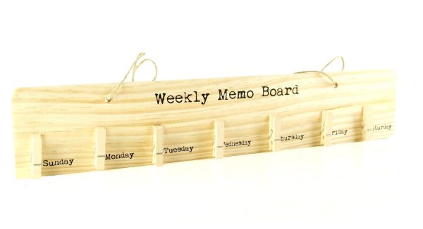 NATURAL WOODEN PEG WEEKLY PLANNER