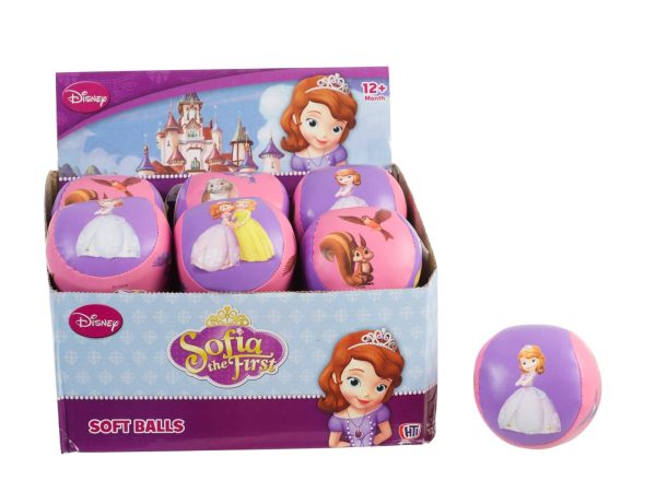 DISNEY JUNIOR SOFIA PARTY SOFT SOCCER PLAY BALL 9CM FUN GIRL GIFT TODDLER